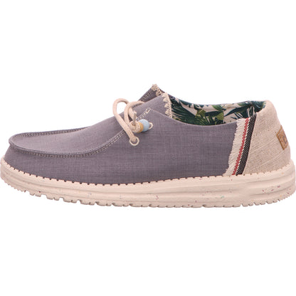 Hey Dude Slipper Halbschuh Damen Blau Stoff/Leinen   Bild2