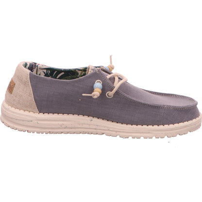 Hey Dude Slipper Halbschuh Damen Blau Stoff/Leinen   Bild5