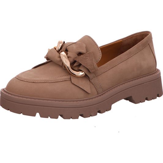 Regarde Le Ciel Slipper Loafer Damen Beige Dalia 03 Rauhleder   Bild1