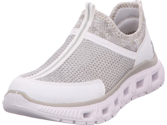 Rieker Damen Sneaker  in weiß-bunt-kombiniert