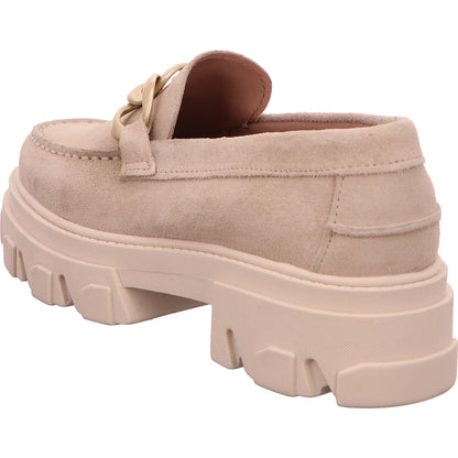 Post XChange Slipper Freizeitschuh Schlupfschuh Damen Beige Rauhleder   Bild3