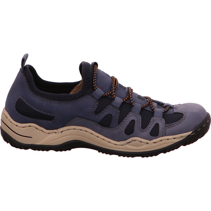 Rieker Sneaker Schlupfschuh Freizeit Damen Blau Synthetik   Bild5