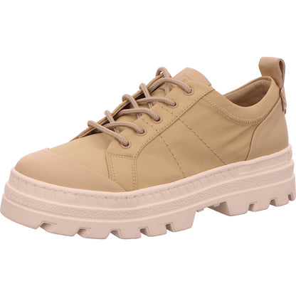 MARC O'POLO Sneaker Schnürhalbschuh Freizeit Damen Beige Stoff/Leinen   Bild1