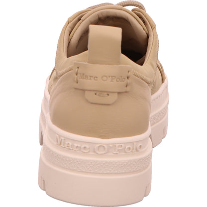 MARC O'POLO Sneaker Schnürhalbschuh Freizeit Damen Beige Stoff/Leinen   Bild4