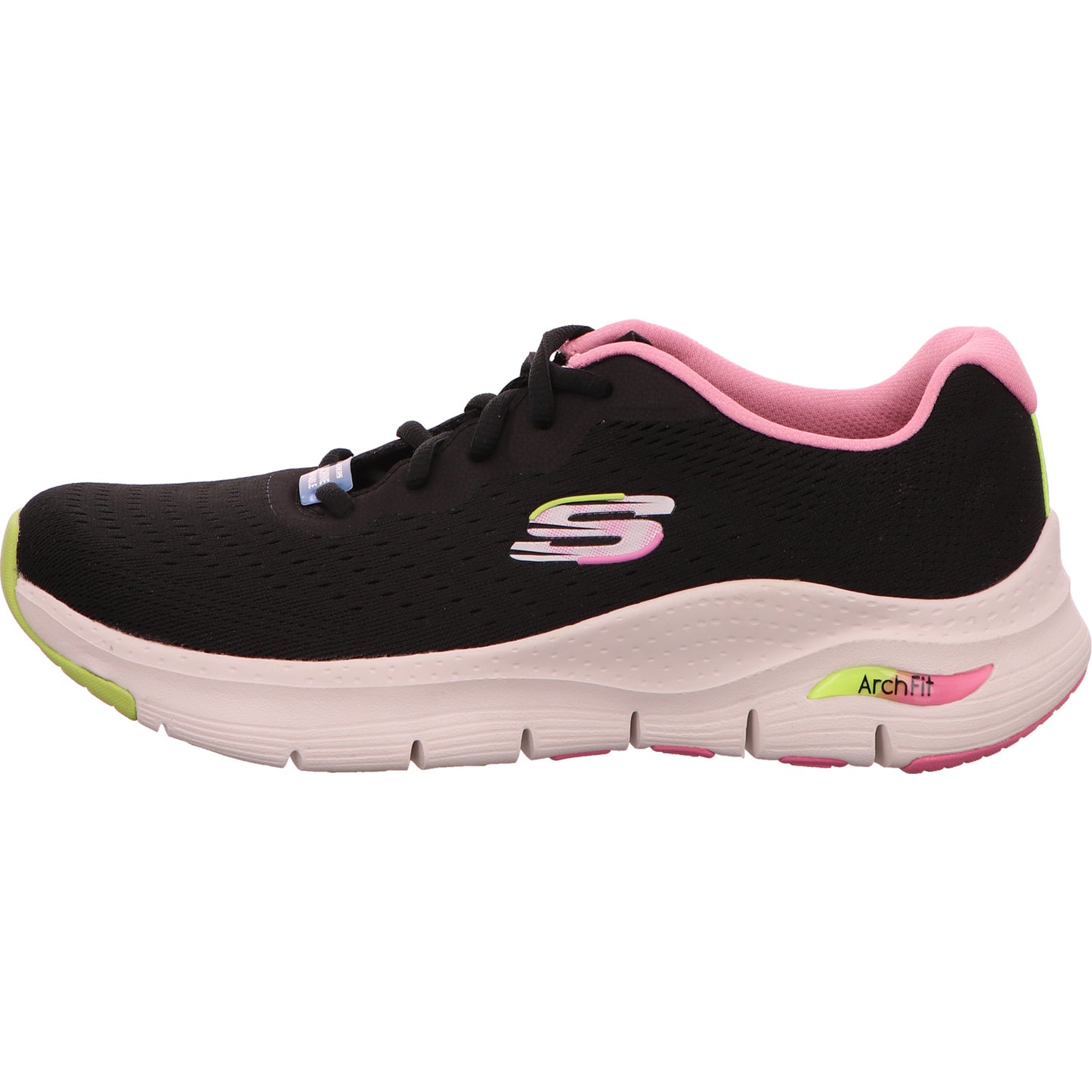 Skechers Sneaker Schnürschuh Damen Schwarz ArchFit Stoff/Leinen   Bild2