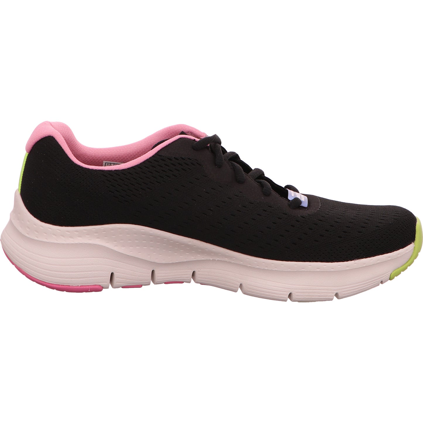 Skechers Sneaker Schnürschuh Damen Schwarz ArchFit Stoff/Leinen   Bild5