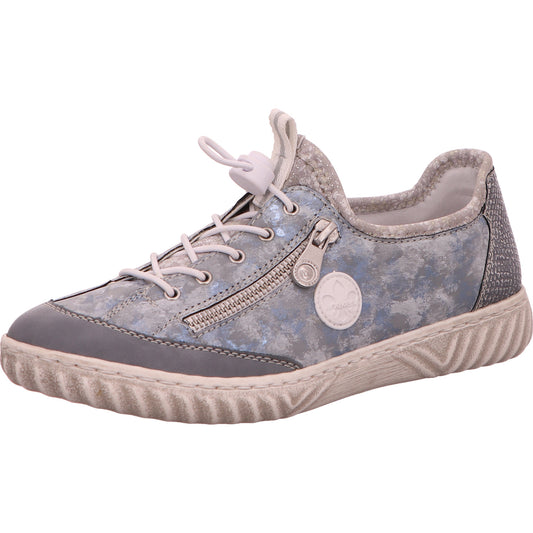 Rieker Sneaker Schnürhalbschuh Damen Blau Synthetik   Bild1