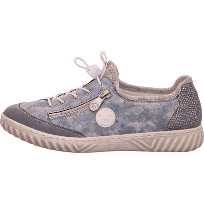 Rieker Sneaker Schnürhalbschuh Damen Blau Synthetik   Bild2