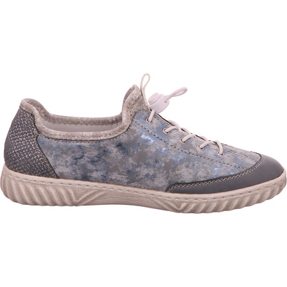 Rieker Sneaker Schnürhalbschuh Damen Blau Synthetik   Bild5