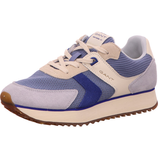 Gant Sneaker Halbschuh Schnürschuh Damen Blau Beige Leder-Synthetik-kombiniert   Bild1