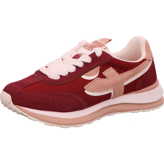 Tamaris Sneaker Schnürschuh Damen Rot Leder/Synth./Textil-kombiniert   Bild1