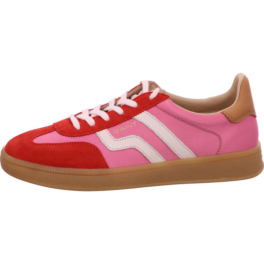 Gant Sneaker Halbschuh Schnürschuh Damen Rot-Pink Leder / Rauhleder - kombiniert    Bild1