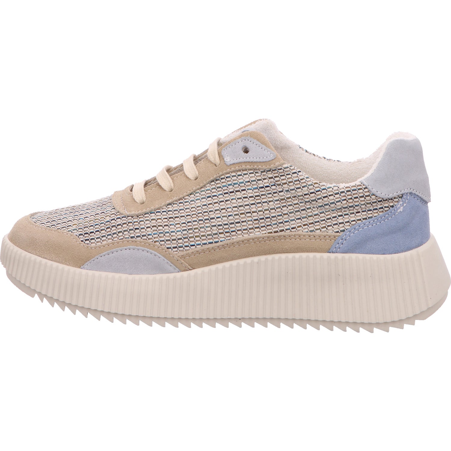 Palpa Trading - Online Shoes Sneaker Damen Grau-Blau Leder/Synth./Textil-kombiniert   Bild2