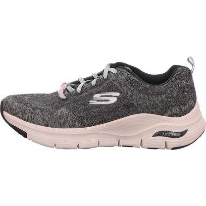 Skechers Sneaker Schnürschuh Damen Arch Fit Grün Stoff/Leinen   Bild2