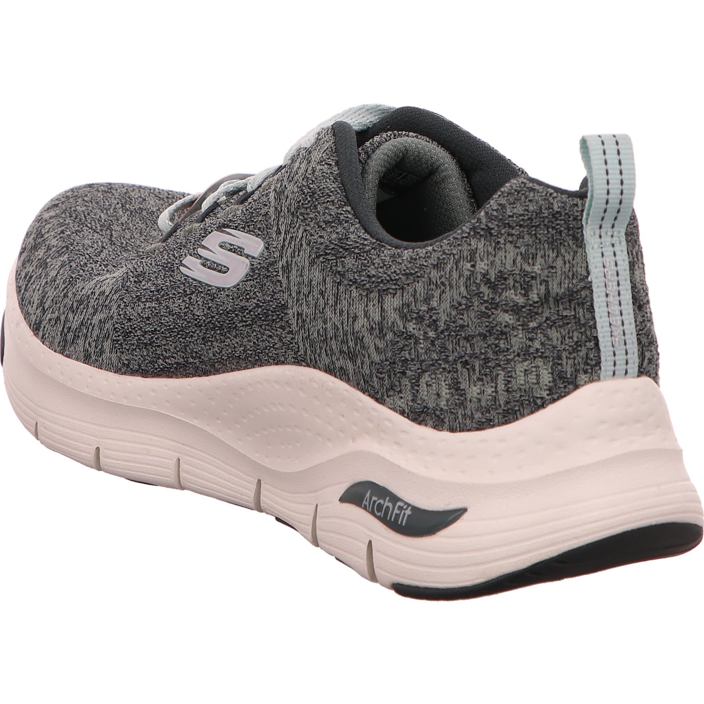 Skechers Sneaker Schnürschuh Damen Arch Fit Grün Stoff/Leinen   Bild3