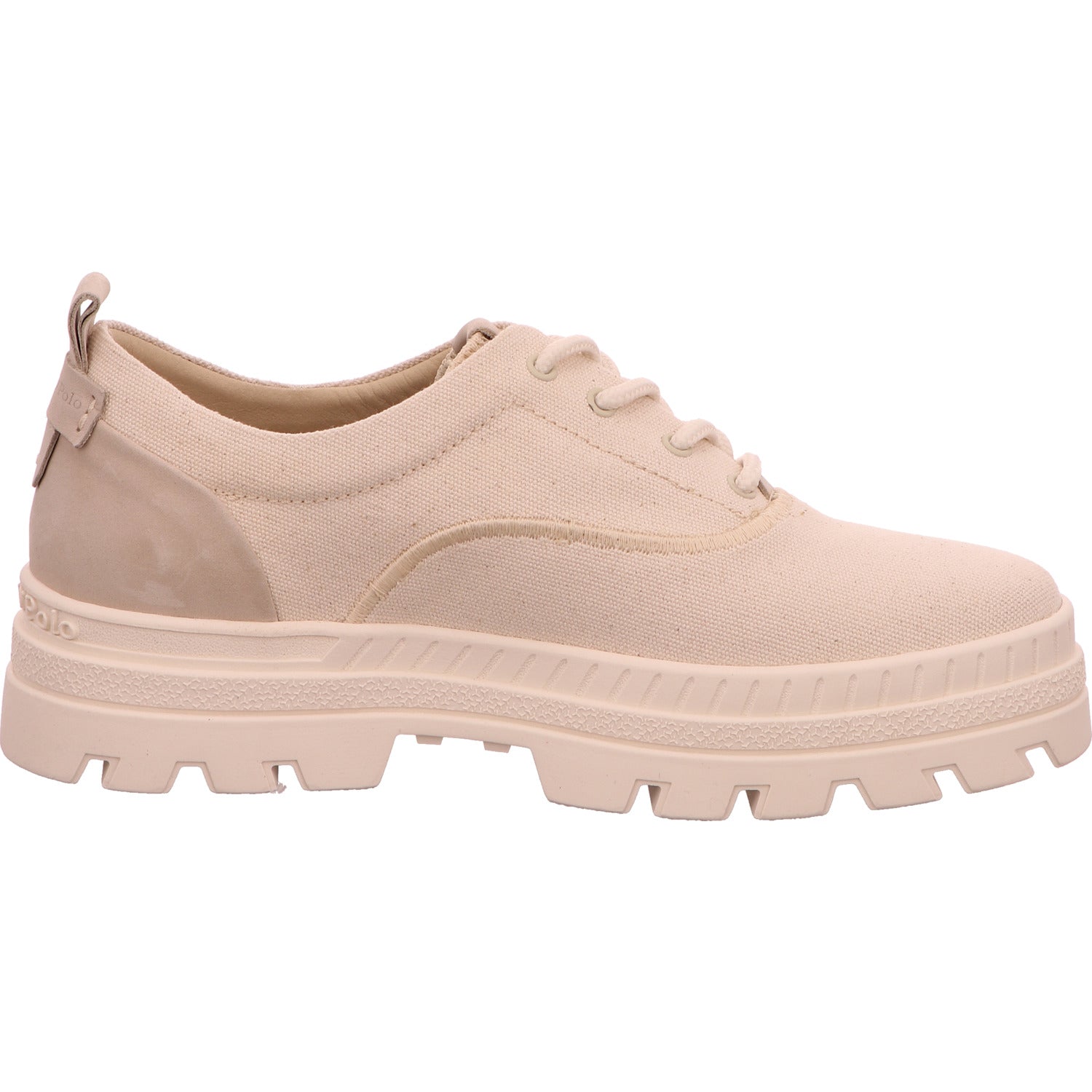 MARC O'POLO Sneaker Schnürhalbschuh Damen Offwhite Stoff/Leinen   Bild5