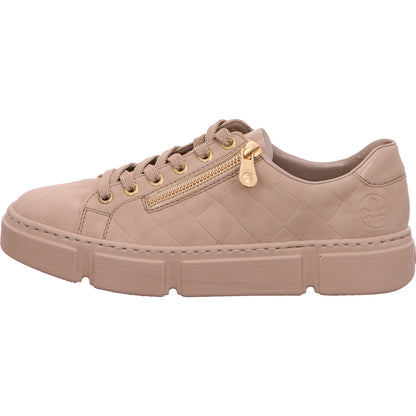 Rieker Sneaker Schnürhalbschuh Damen Beige Synthetik   Bild2