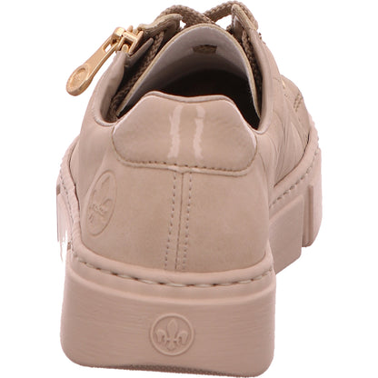 Rieker Sneaker Schnürhalbschuh Damen Beige Synthetik   Bild4