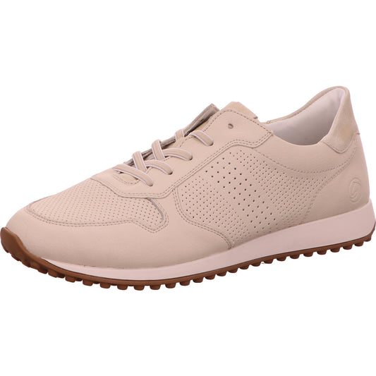 Remonte Sneaker Schnürhalbschuh Damen Beige Leder-Synthetik-kombiniert   Bild1