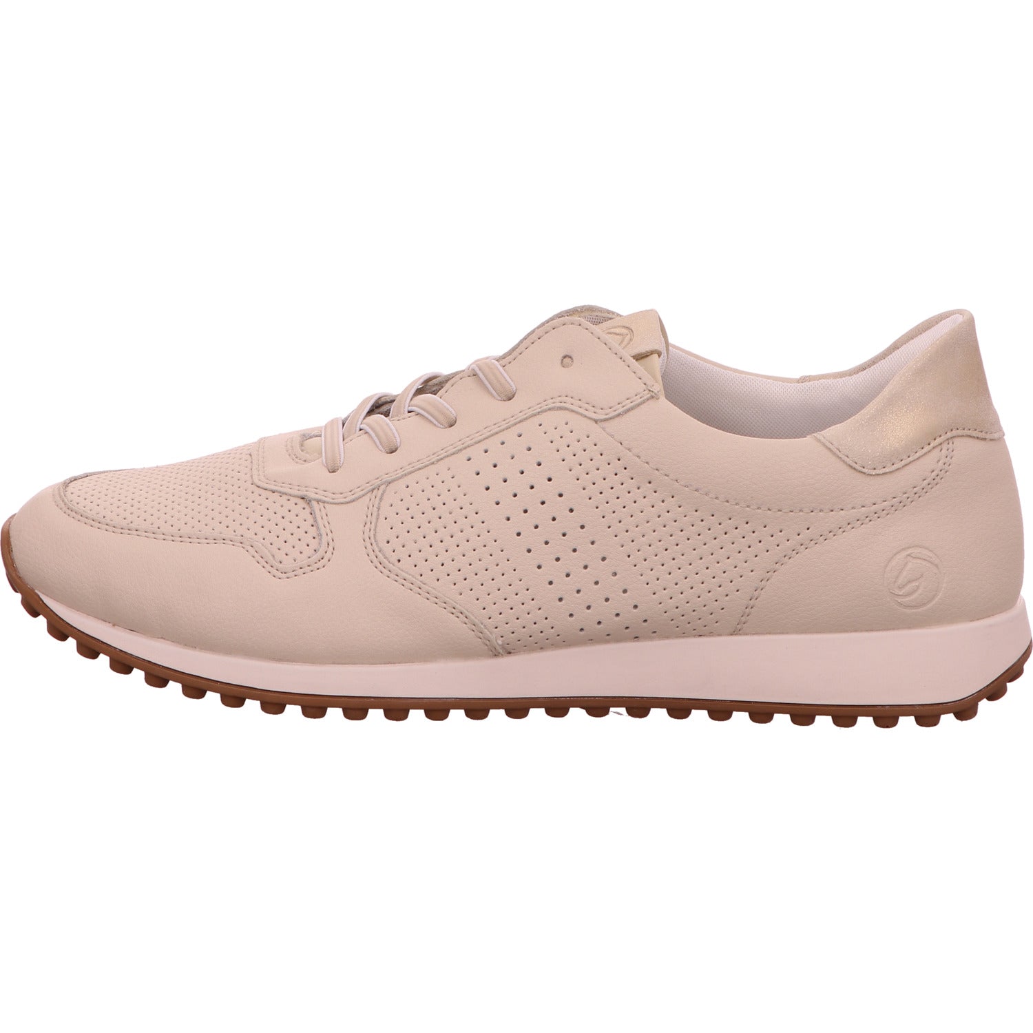 Remonte Sneaker Schnürhalbschuh Damen Beige Leder-Synthetik-kombiniert   Bild2