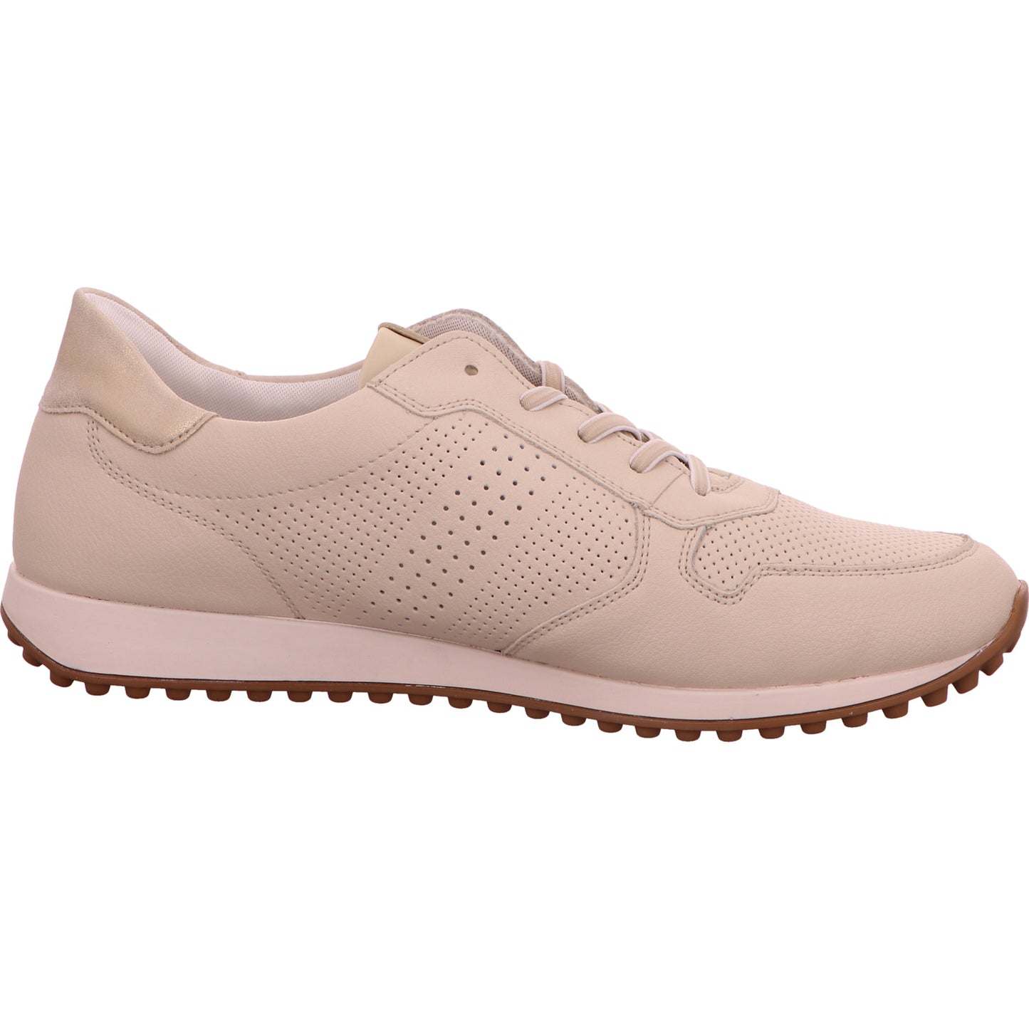 Remonte Sneaker Schnürhalbschuh Damen Beige Leder-Synthetik-kombiniert   Bild5