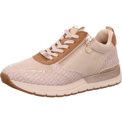 Tamaris Sneaker Schnürschuh Damen Beige Synthetik-Textil-kombiniert   Bild1