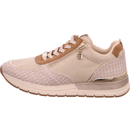 Tamaris Sneaker Schnürschuh Damen Beige Synthetik-Textil-kombiniert   Bild2