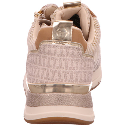 Tamaris Sneaker Schnürschuh Damen Beige Synthetik-Textil-kombiniert   Bild4