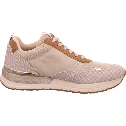 Tamaris Sneaker Schnürschuh Damen Beige Synthetik-Textil-kombiniert   Bild5