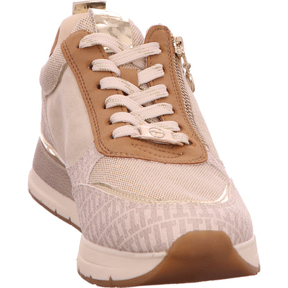 Tamaris Sneaker Schnürschuh Damen Beige Synthetik-Textil-kombiniert   Bild6