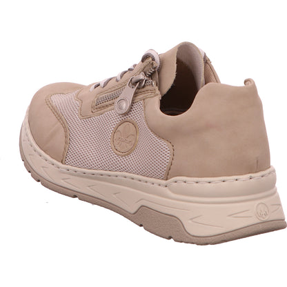 Rieker Sneaker Schnürhalbschuh Damen Beige Synthetik-Textil-kombiniert   Bild3