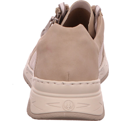 Rieker Sneaker Schnürhalbschuh Damen Beige Synthetik-Textil-kombiniert   Bild4