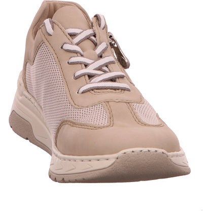 Rieker Sneaker Schnürhalbschuh Damen Beige Synthetik-Textil-kombiniert   Bild6