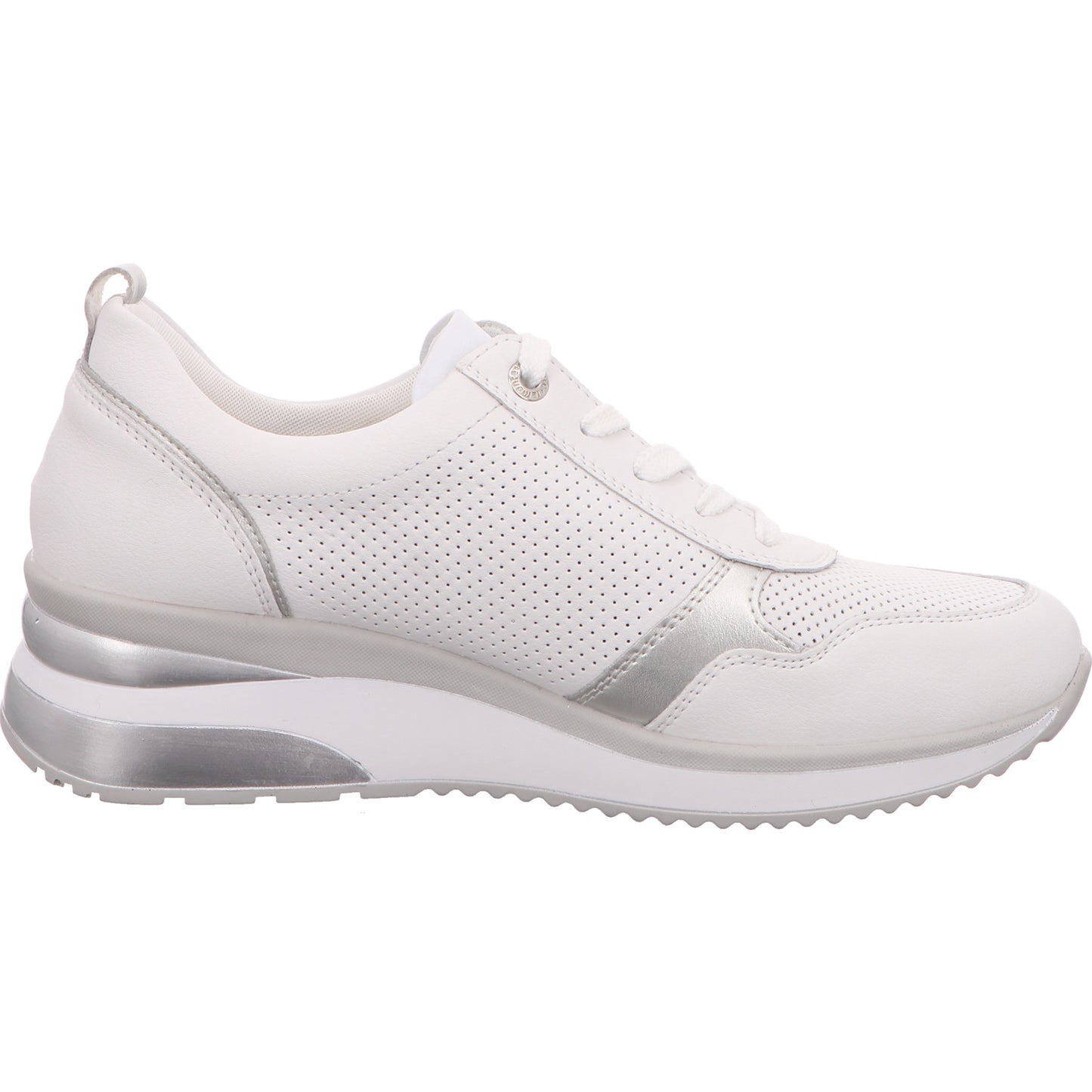 Remonte Sneaker Schnürhalbschuh Keil Damen Weiß Leder-Synthetik-kombiniert   Bild5