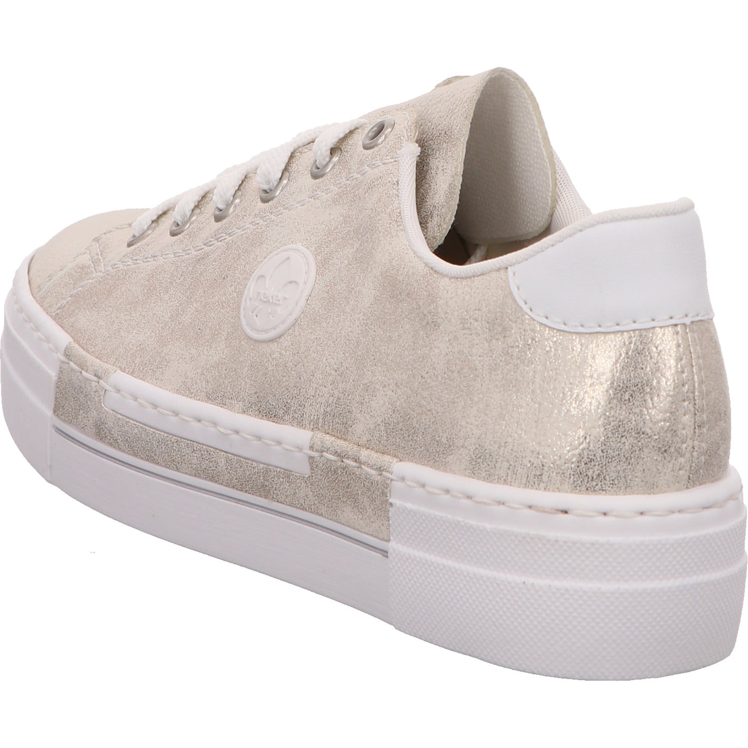 Rieker Sneaker Schnürhalbschuh Damen -Beige Synthetik   Bild3