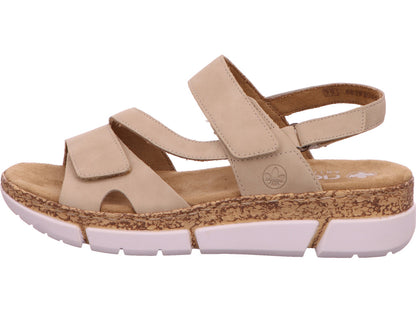 Rieker Damen Sandalette  in beige