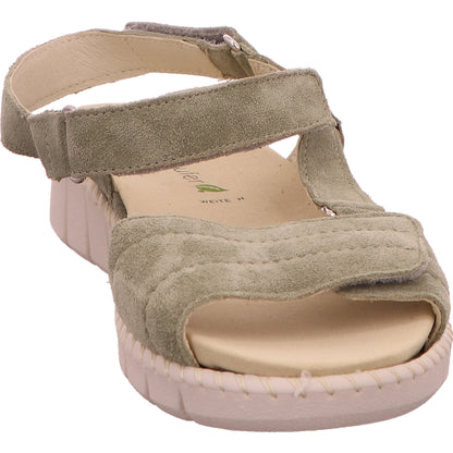 Waldläufer Sandale Sandalette Bequemschuh Grün Damen Rauhleder   Bild6