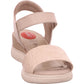 Jana Shoes Sandalette Sandale Sommer Damen Beige Leder-Synthetik-kombiniert   Bild6