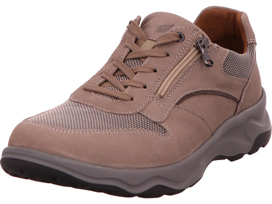 Waldläufer Herren Halbschuh Max in beige-bunt-kombiniert