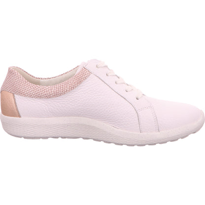 Waldläufer Sneaker Halbschuh Schnürschuh Weiß Damen Leder   Bild5