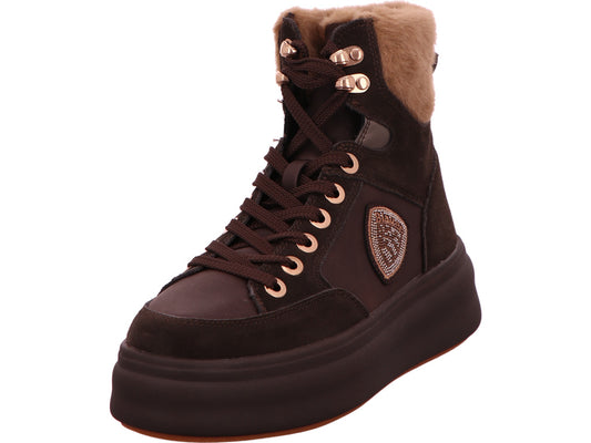 Blauer Shoes dameslaarzen Emery 01 in donkerbruin