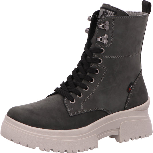 Rieker Schnürstiefel Boots Damen Grau Rauhleder   Bild1