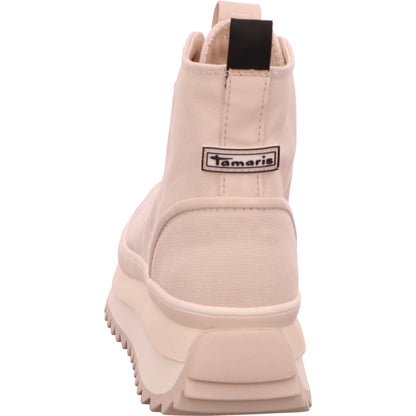 Tamaris Schnürstiefel Damen Sommer Beige Synthetik-Textil-kombiniert   Bild4