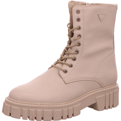 Palpa Trading - Online Shoes Schnürstiefel Boots Damen Beige Leder   Bild1