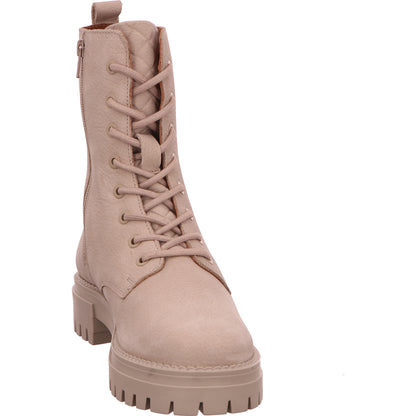 Shoecolate Schnürstiefel Stiefel Boots Damen Beige Rauhleder   Bild6