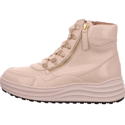 Gabor Schnürstiefel Boots Beige Damen Lack   Bild2