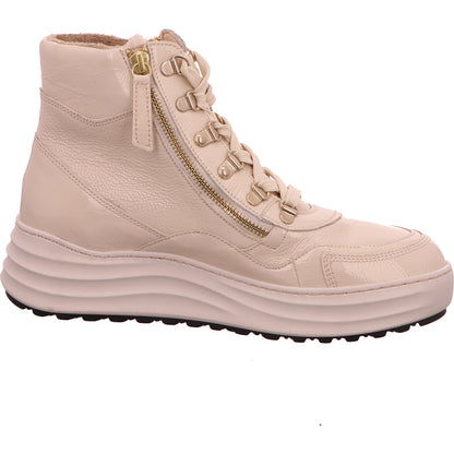 Gabor Schnürstiefel Boots Beige Damen Lack   Bild5