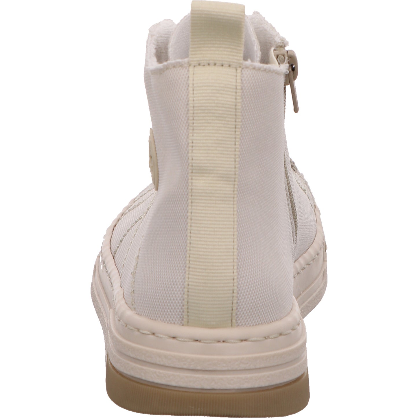 Rieker Stiefelette High-Top Sneaker Damen Weiß Stoff/Leinen   Bild4