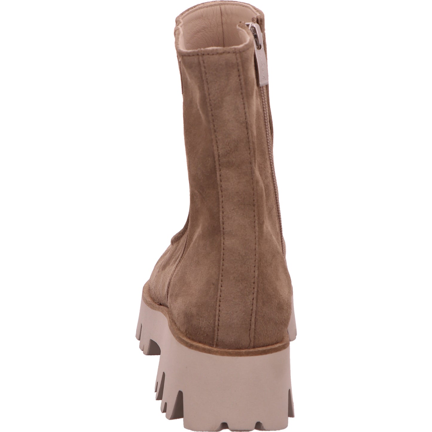 Paul Green Stiefelette Veloursleder Damen Braun Beige Leder   Bild4