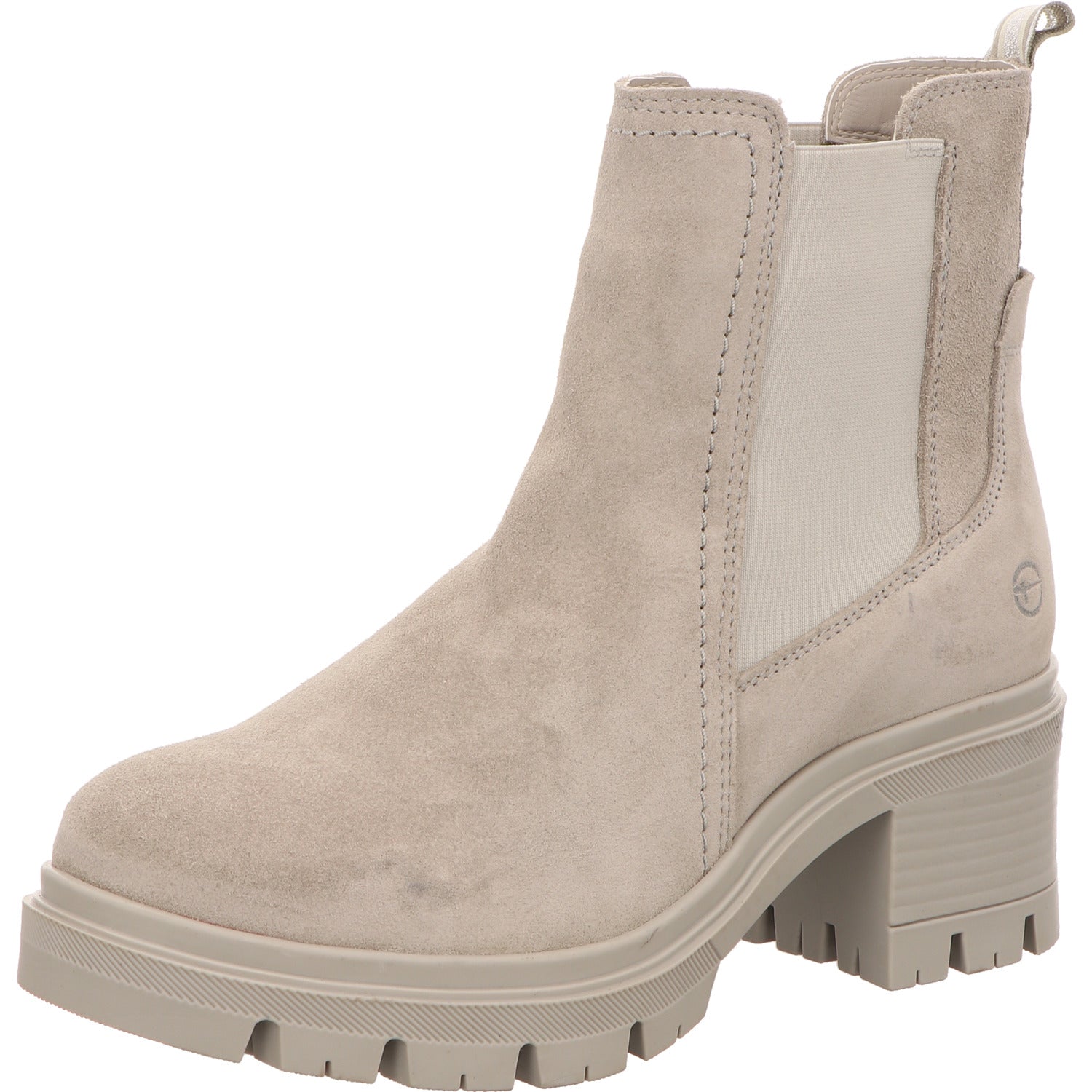 Tamaris Schlupfstiefel Absatz Boots Damen Grau Rauhleder   Bild1